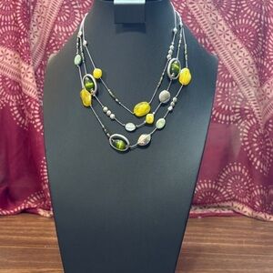 New York & Company Multicolor Beaded Necklace